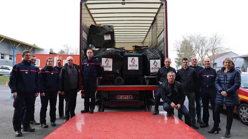 Les pompiers de la Marne solidaires des réfugiés ukrainiens
